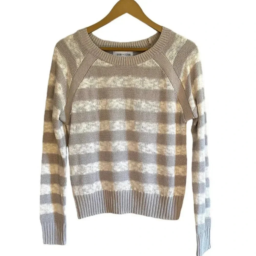 John + Jenn Striped Knit Sweater